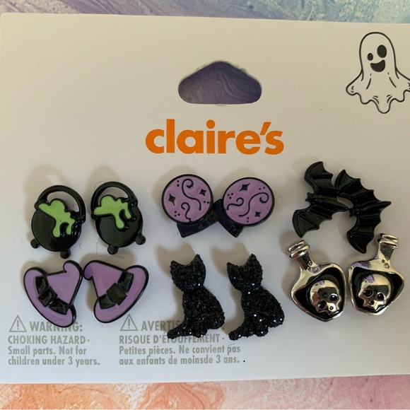 New Claire’s Spooky Halloween Earrings Set - Picture 2 of 5